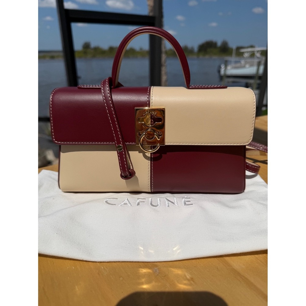 Cafune Stance - Merlot/Eggshell Authentic NWT and dust bag and crossbody strap